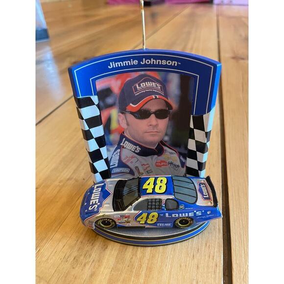 NASCAR Jimmie Johnson Hallmark Christmas Ornament. #48. Blue Car. Racing 2003 - Picture 1 of 4